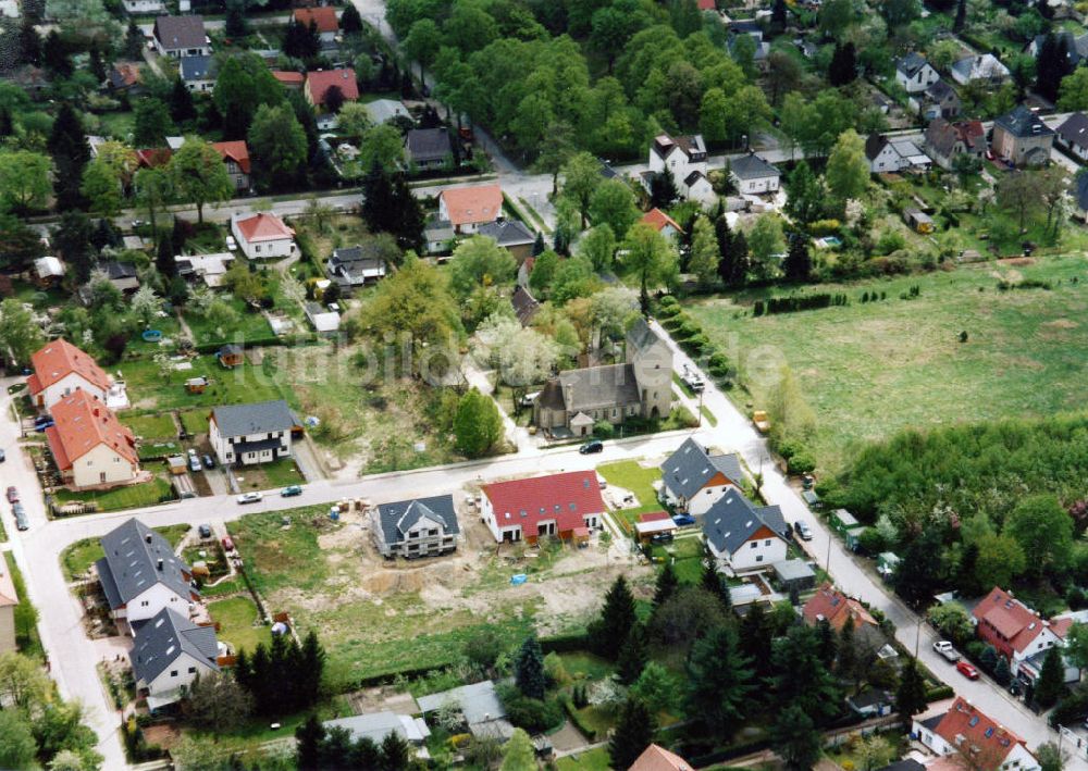 Berlin-Mahlsdorf von oben - Wohngebiet Berlin - Mahldorf