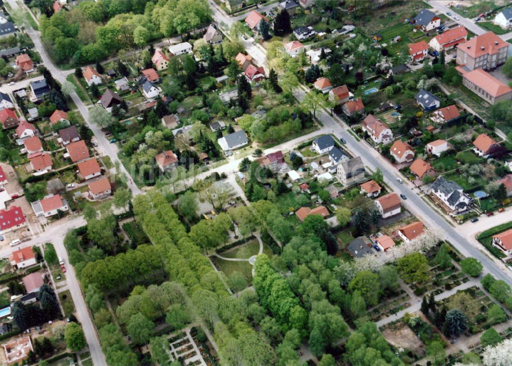 Berlin-Mahlsdorf von oben - Wohngebiet Berlin - Mahldorf