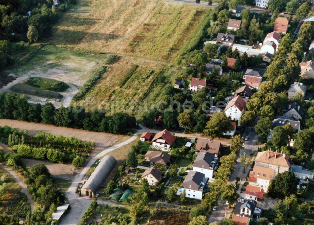 Berlin-Mahlsdorf aus der Vogelperspektive: Wohngebiet Berlin - Mahldorf