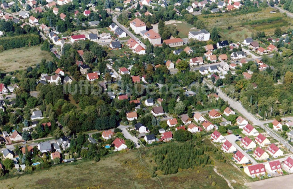 Berlin-Mahlsdorf aus der Vogelperspektive: Wohngebiet Berlin - Mahldorf