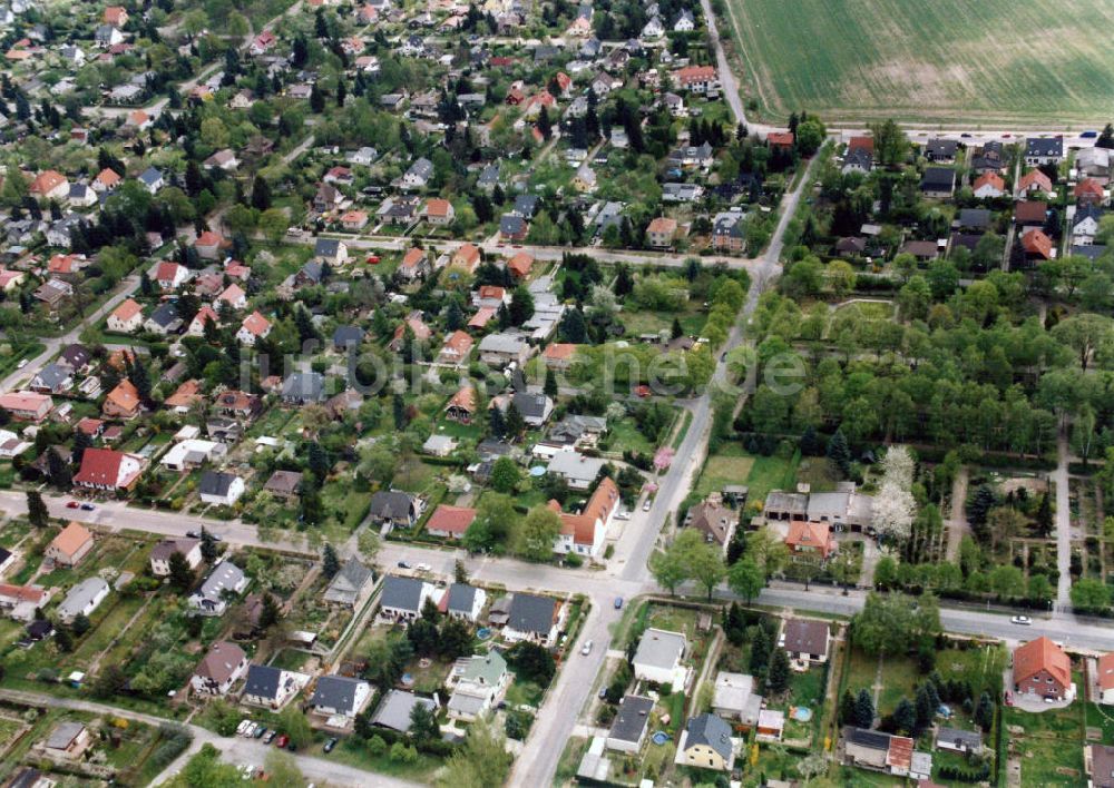 Berlin-Mahlsdorf von oben - Wohngebiet Berlin - Mahldorf