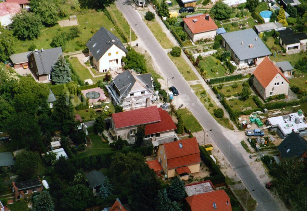 Berlin-Mahlsdorf von oben - Wohngebiet Berlin - Mahldorf