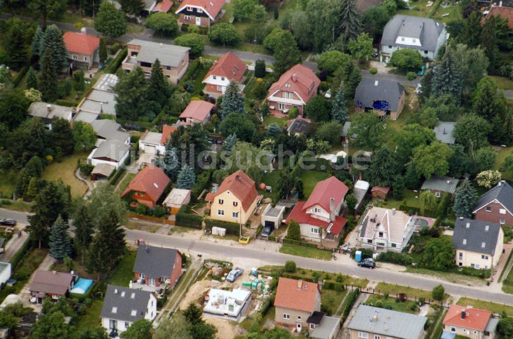 Berlin-Mahlsdorf aus der Vogelperspektive: Wohngebiet Berlin - Mahldorf