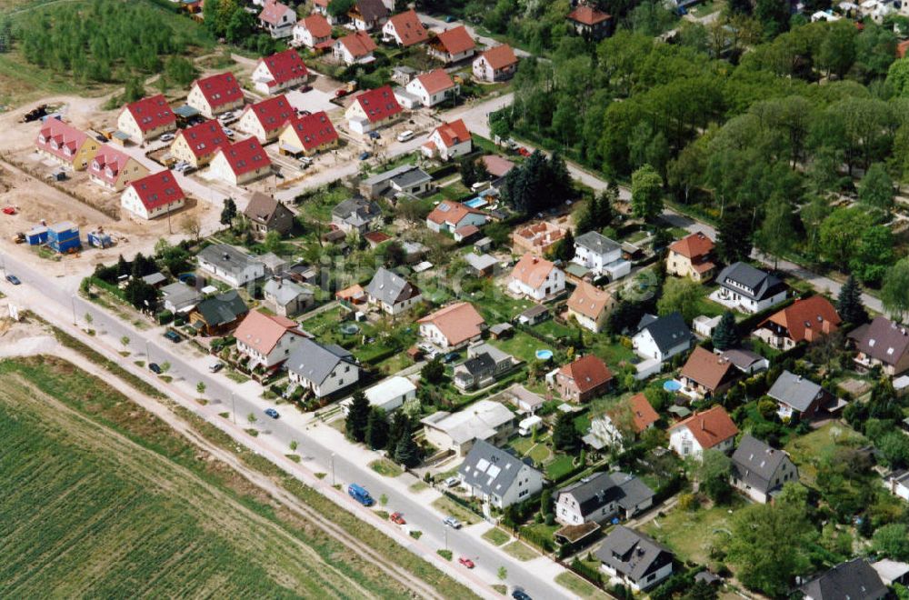 Berlin-Mahlsdorf von oben - Wohngebiet Berlin - Mahldorf