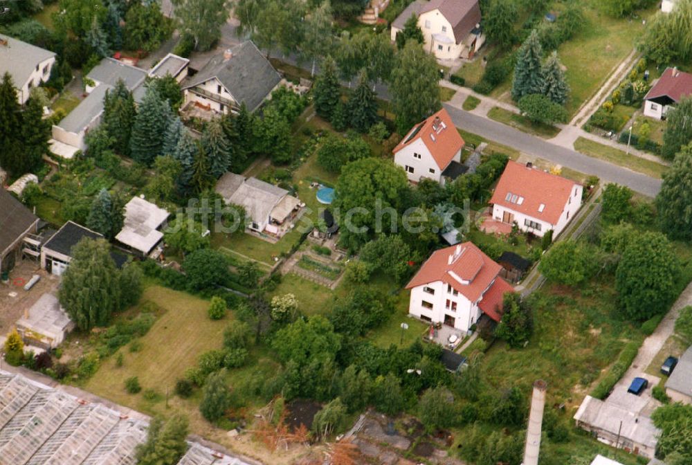 Berlin-Mahlsdorf von oben - Wohngebiet Berlin - Mahldorf