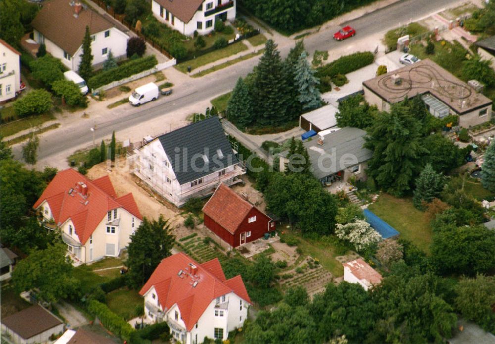 Berlin-Mahlsdorf aus der Vogelperspektive: Wohngebiet Berlin - Mahldorf