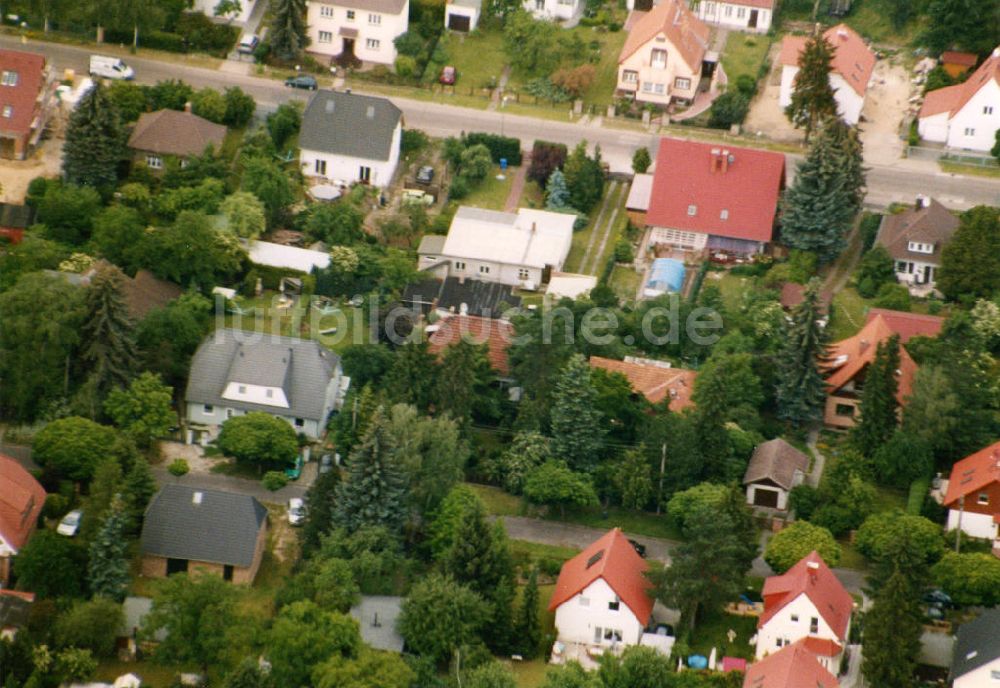 Luftbild Berlin-Mahlsdorf - Wohngebiet Berlin - Mahldorf