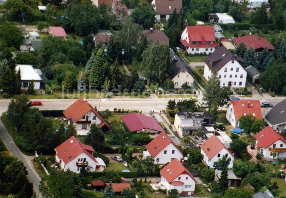 Berlin-Mahlsdorf aus der Vogelperspektive: Wohngebiet Berlin - Mahldorf