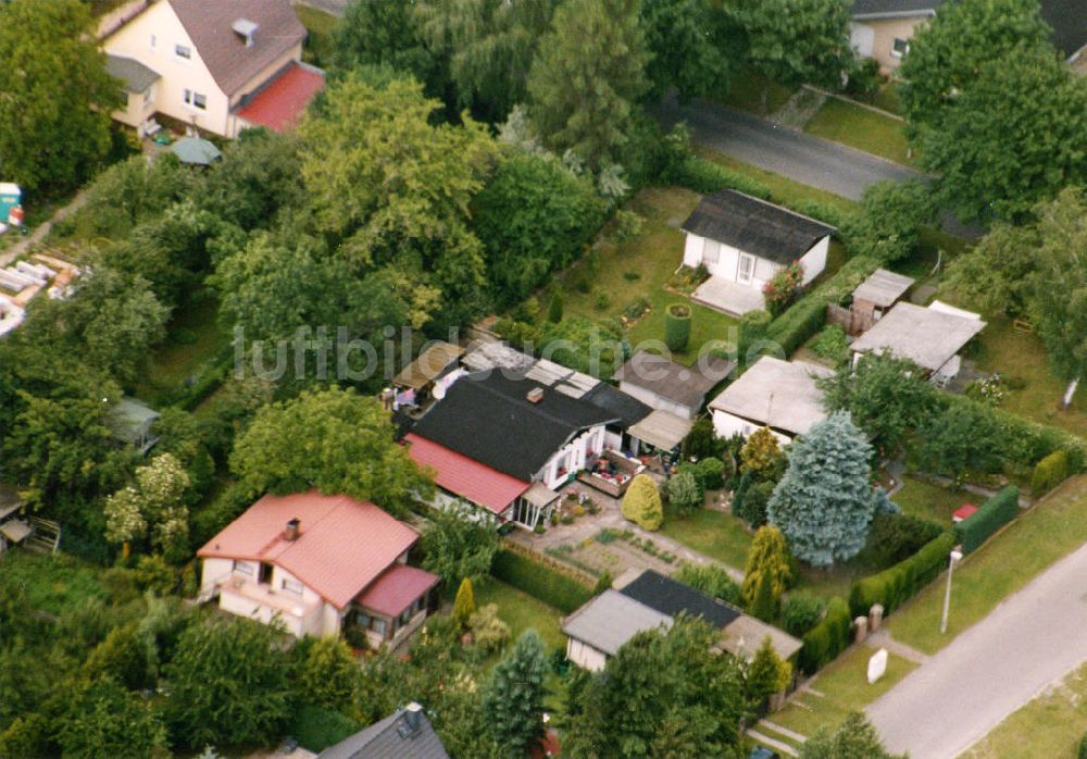 Berlin-Mahlsdorf von oben - Wohngebiet Berlin - Mahldorf