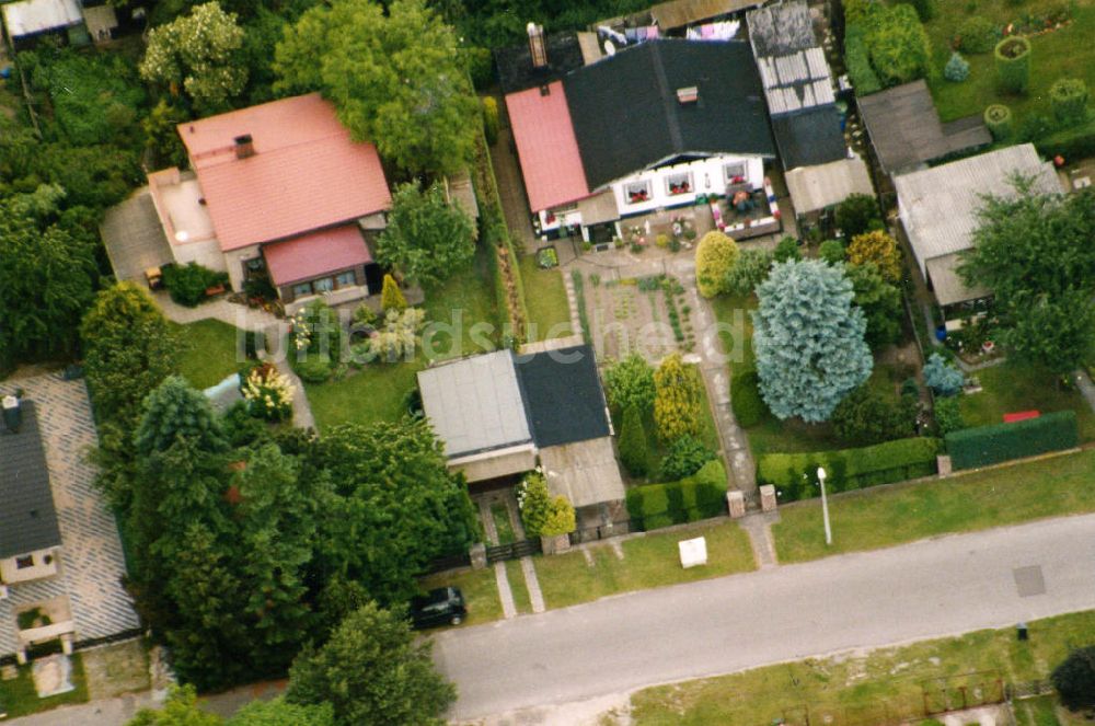 Berlin-Mahlsdorf aus der Vogelperspektive: Wohngebiet Berlin - Mahldorf