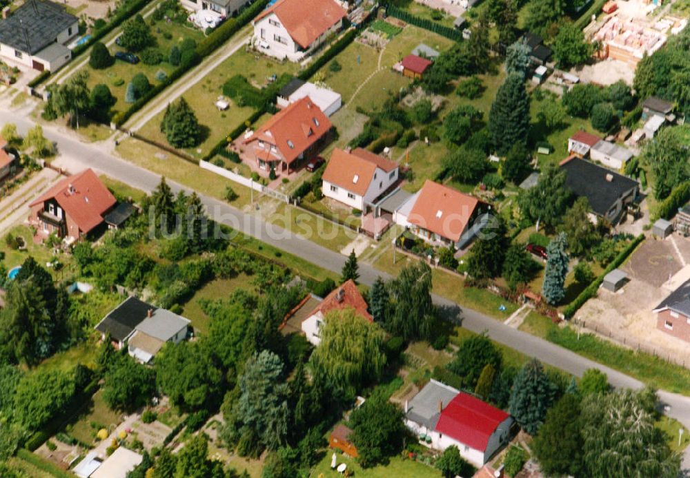 Berlin-Mahlsdorf von oben - Wohngebiet Berlin - Mahldorf