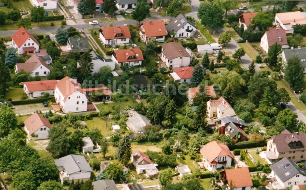 Berlin-Mahlsdorf aus der Vogelperspektive: Wohngebiet Berlin - Mahldorf