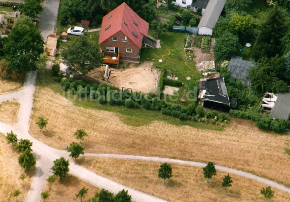 Berlin-Mahlsdorf aus der Vogelperspektive: Wohngebiet Berlin - Mahldorf