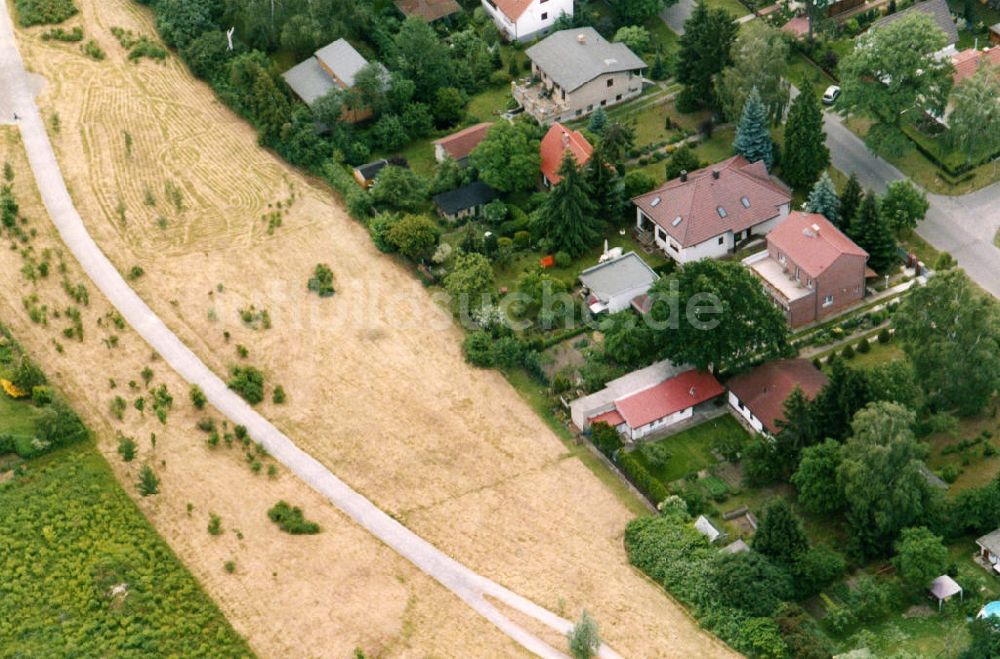 Luftbild Berlin-Mahlsdorf - Wohngebiet Berlin - Mahldorf