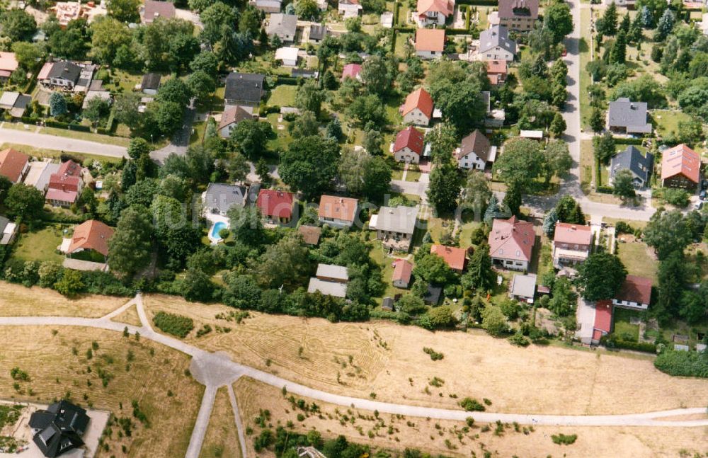 Berlin-Mahlsdorf von oben - Wohngebiet Berlin - Mahldorf