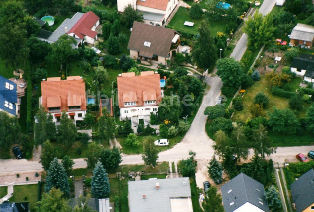 Berlin-Mahlsdorf von oben - Wohngebiet Berlin - Mahldorf