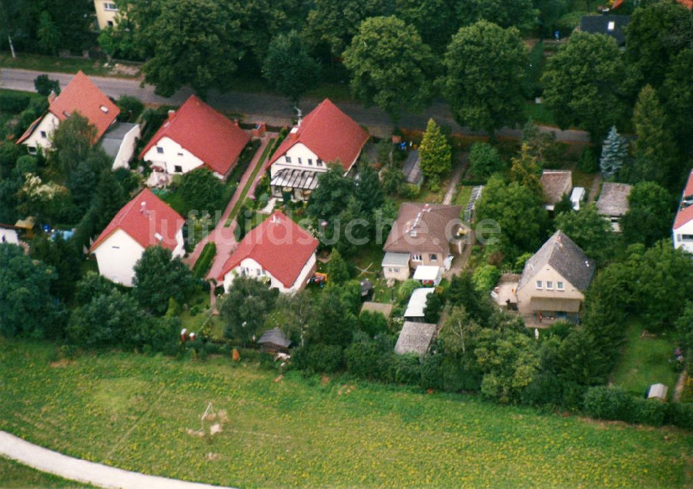 Luftaufnahme Berlin-Mahlsdorf - Wohngebiet Berlin - Mahldorf