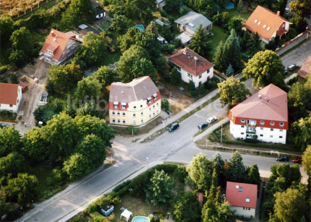 Luftaufnahme Berlin-Mahlsdorf - Wohngebiet Berlin - Mahldorf