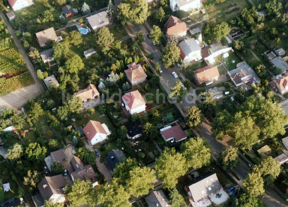 Berlin-Mahlsdorf von oben - Wohngebiet Berlin - Mahldorf