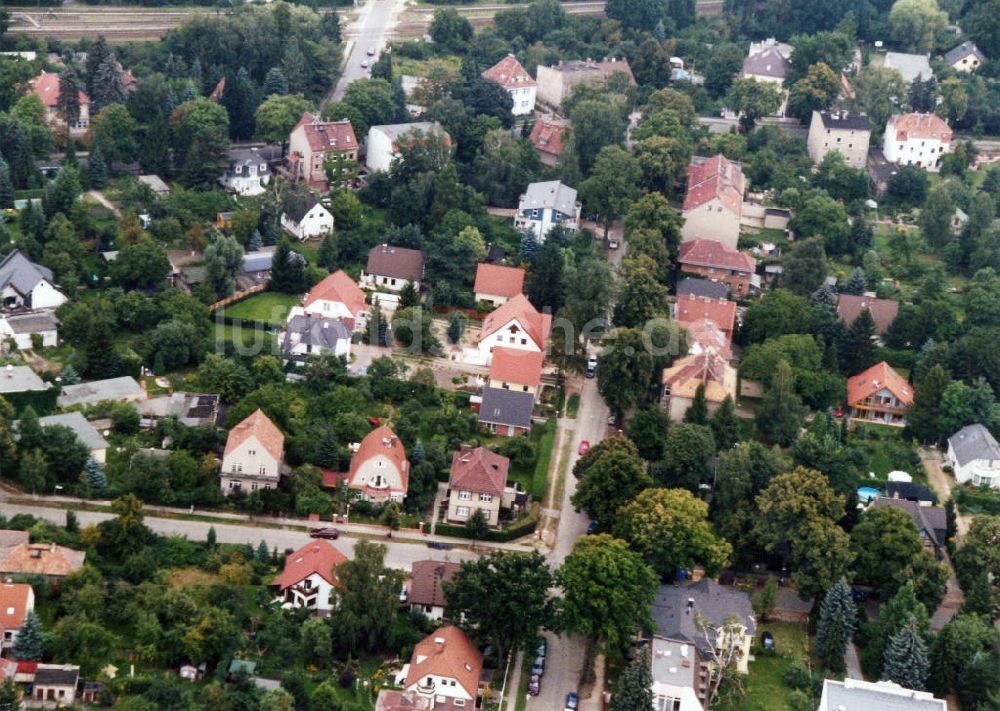 Luftbild Berlin-Mahlsdorf - Wohngebiet Berlin - Mahldorf