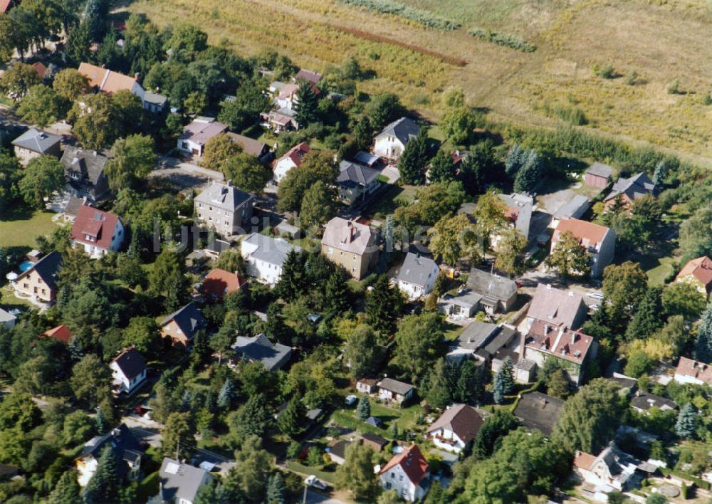 Berlin-Mahlsdorf von oben - Wohngebiet Berlin - Mahldorf