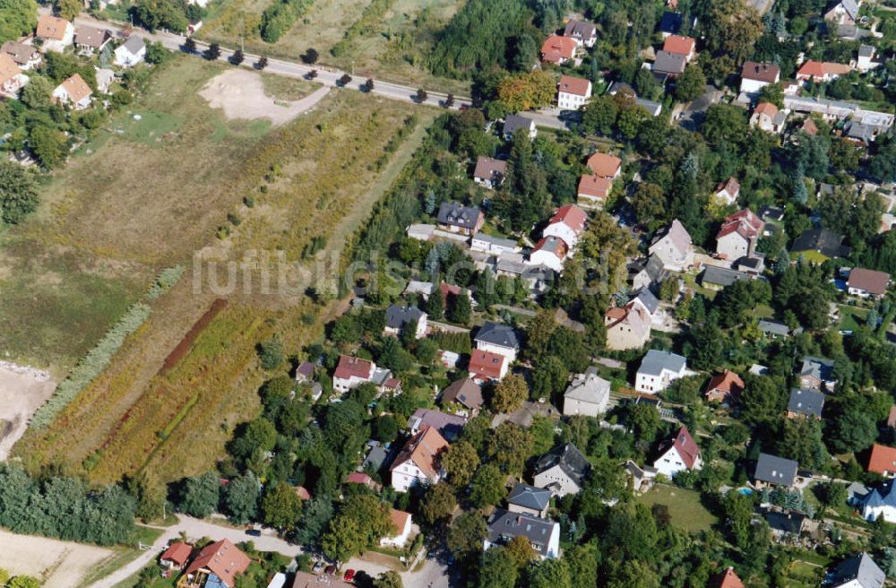 Berlin-Mahlsdorf aus der Vogelperspektive: Wohngebiet Berlin - Mahldorf