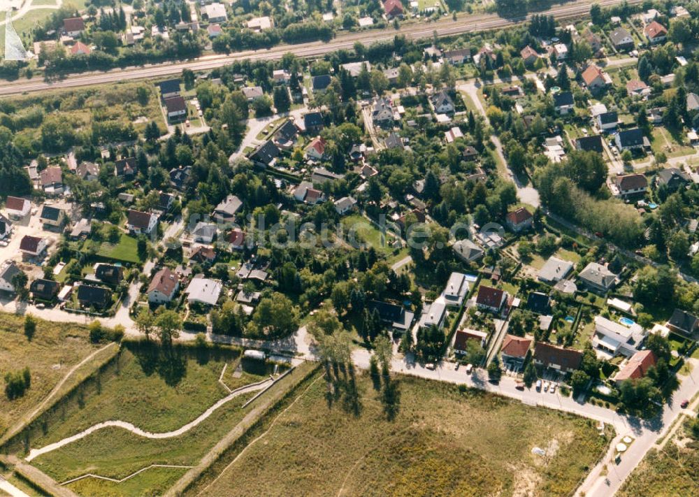 Luftaufnahme Berlin-Mahlsdorf - Wohngebiet Berlin - Mahldorf