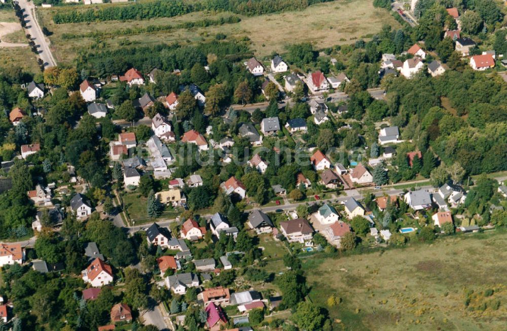 Berlin-Mahlsdorf von oben - Wohngebiet Berlin - Mahldorf