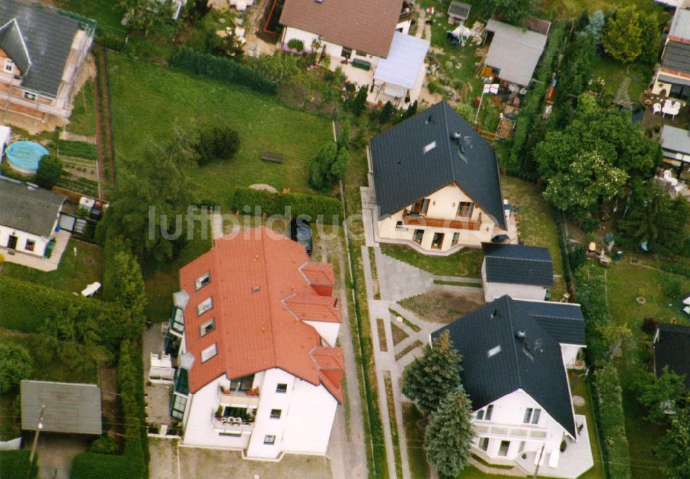 Berlin-Mahlsdorf aus der Vogelperspektive: Wohngebiet Berlin - Mahldorf