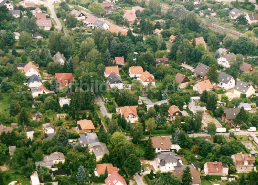 Luftbild Berlin-Mahlsdorf - Wohngebiet Berlin - Mahldorf