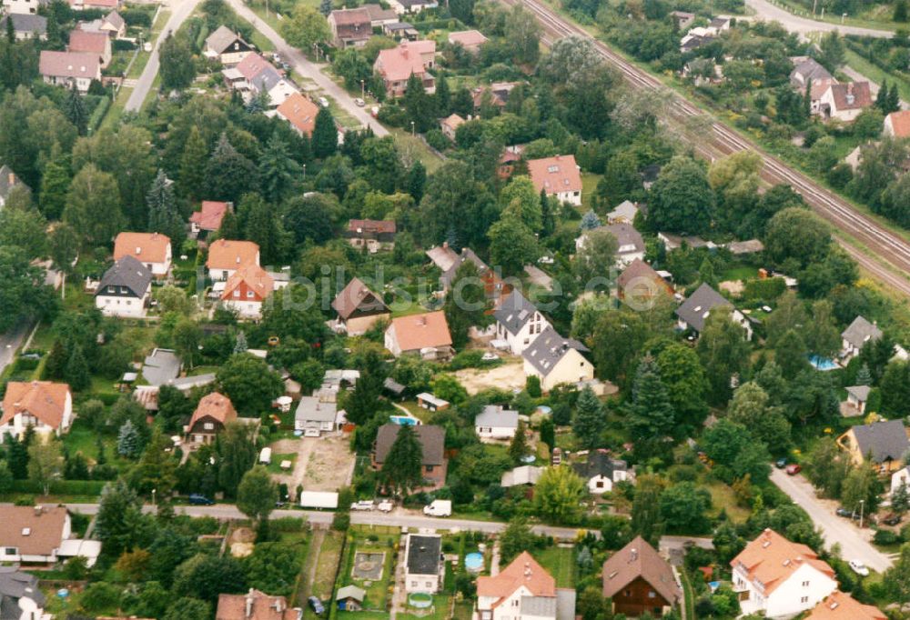 Luftaufnahme Berlin-Mahlsdorf - Wohngebiet Berlin - Mahldorf