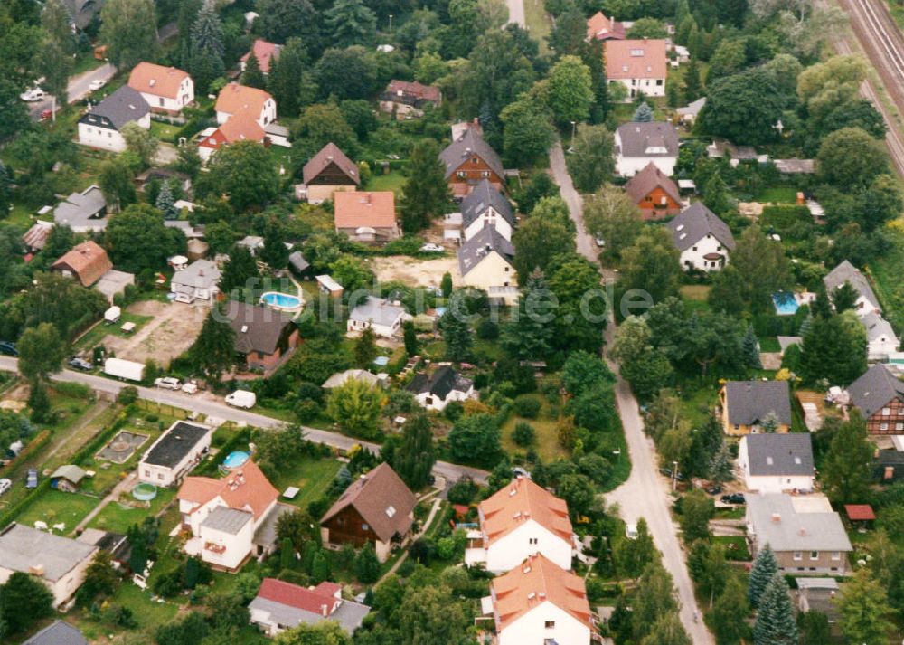 Berlin-Mahlsdorf von oben - Wohngebiet Berlin - Mahldorf