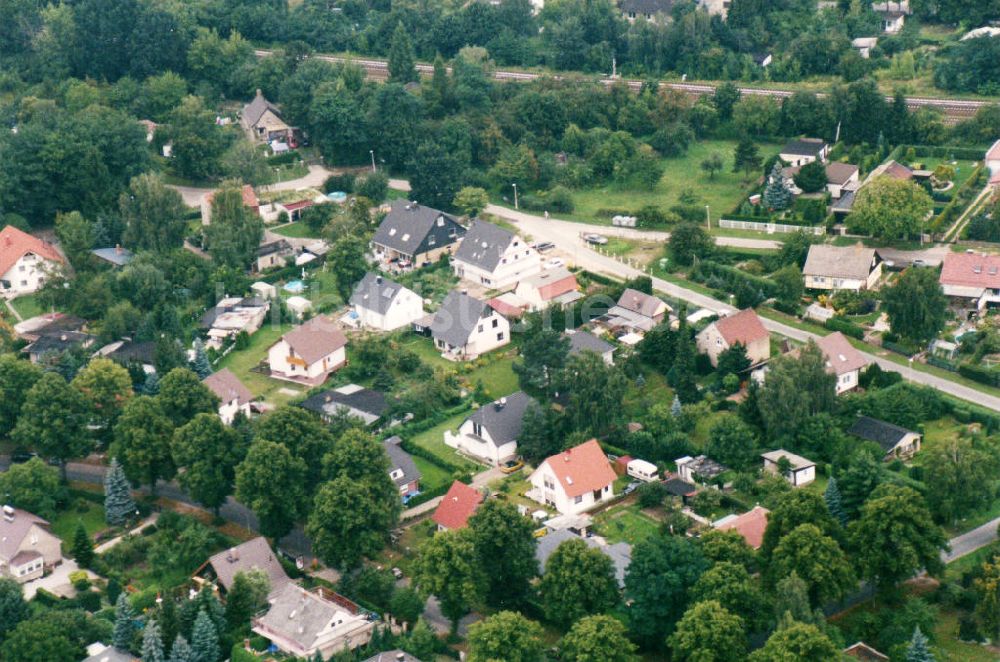 Berlin-Mahlsdorf aus der Vogelperspektive: Wohngebiet Berlin - Mahldorf