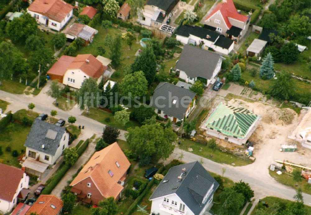 Berlin-Mahlsdorf aus der Vogelperspektive: Wohngebiet Berlin - Mahldorf