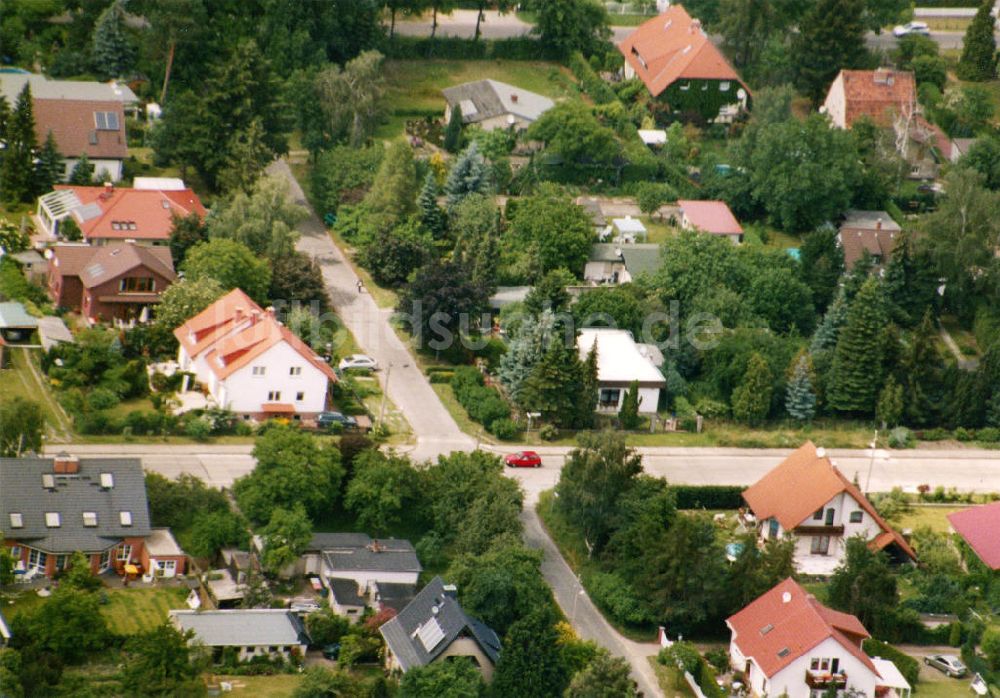 Berlin-Mahlsdorf von oben - Wohngebiet Berlin - Mahldorf