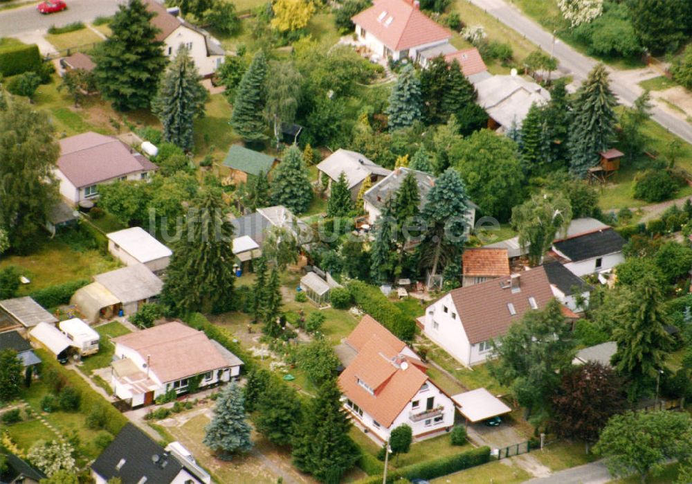 Berlin-Mahlsdorf aus der Vogelperspektive: Wohngebiet Berlin - Mahldorf