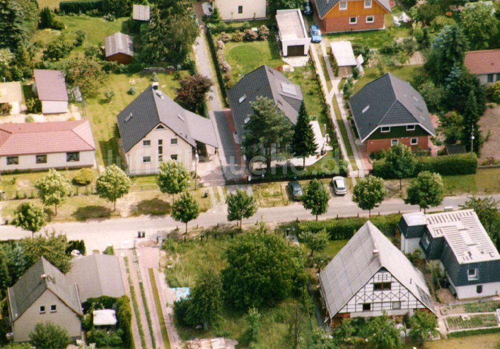 Berlin-Mahlsdorf von oben - Wohngebiet Berlin - Mahldorf