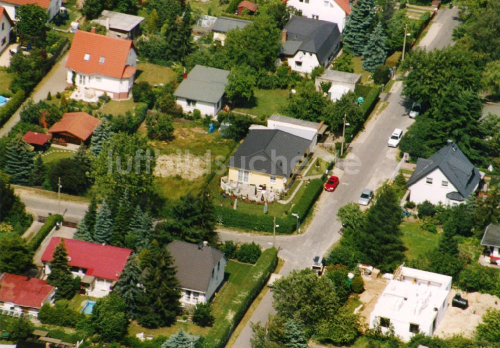 Berlin-Mahlsdorf von oben - Wohngebiet Berlin - Mahldorf