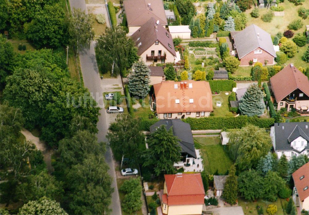 Berlin-Mahlsdorf aus der Vogelperspektive: Wohngebiet Berlin - Mahldorf