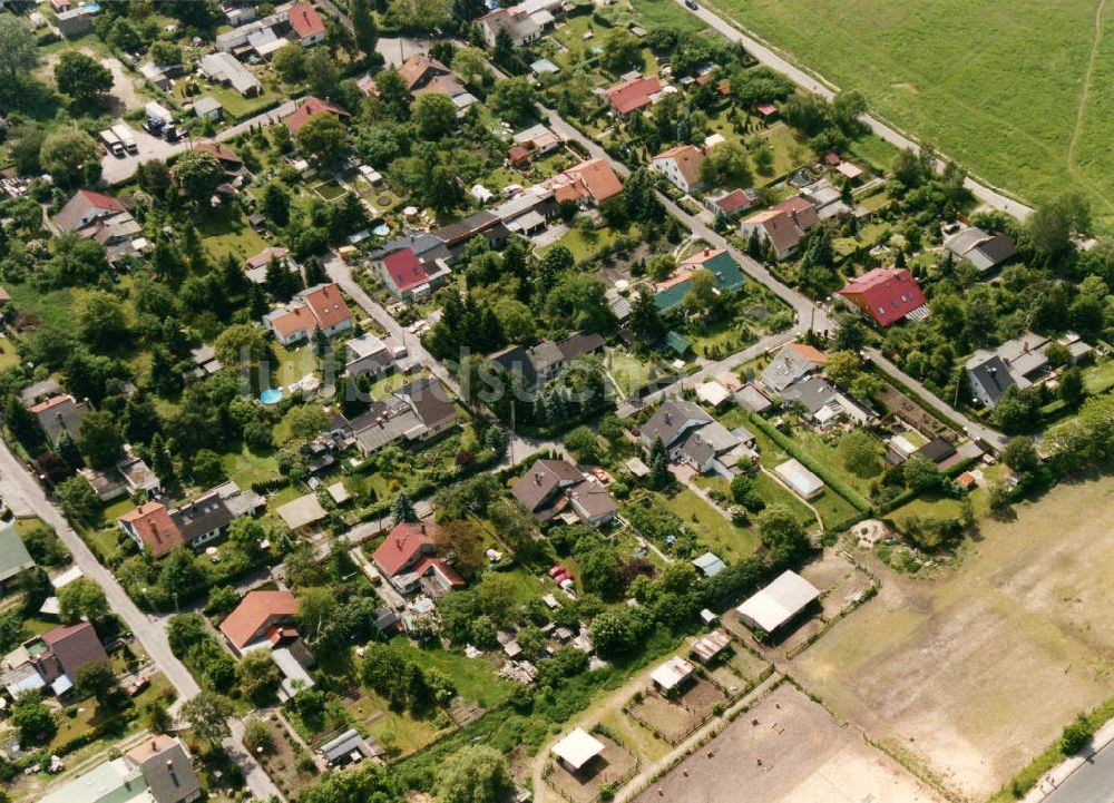 Berlin-Mahlsdorf aus der Vogelperspektive: Wohngebiet Berlin - Mahldorf