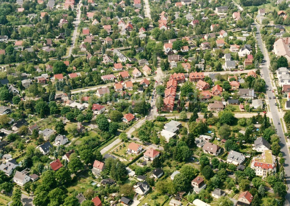 Berlin-Mahlsdorf aus der Vogelperspektive: Wohngebiet Berlin - Mahldorf