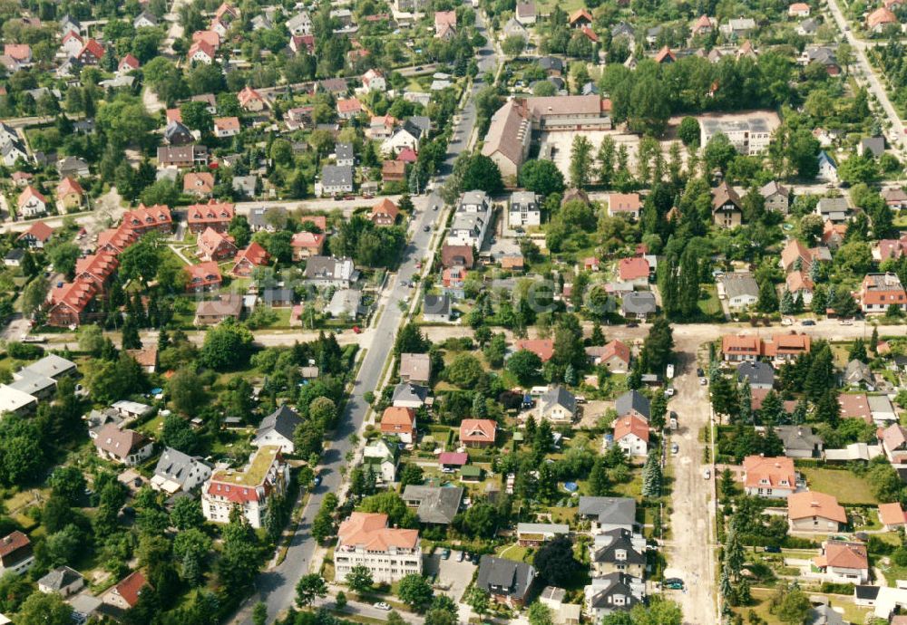 Berlin-Mahlsdorf aus der Vogelperspektive: Wohngebiet Berlin - Mahldorf