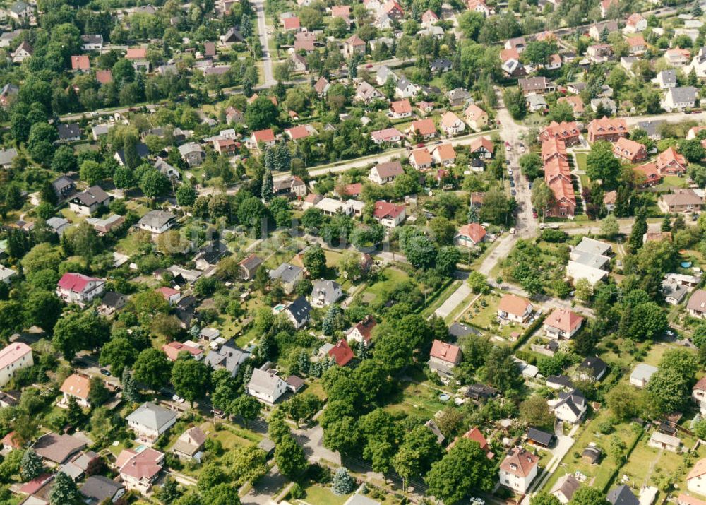 Luftbild Berlin-Mahlsdorf - Wohngebiet Berlin - Mahldorf