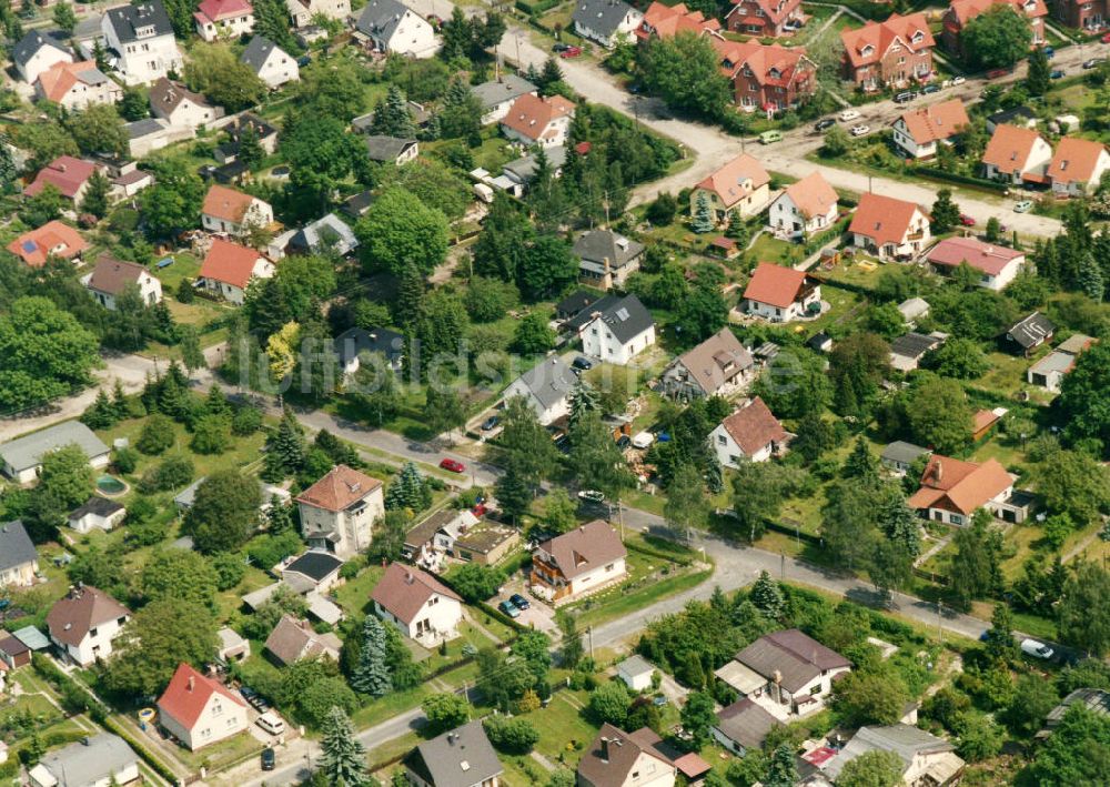 Luftaufnahme Berlin-Mahlsdorf - Wohngebiet Berlin - Mahldorf