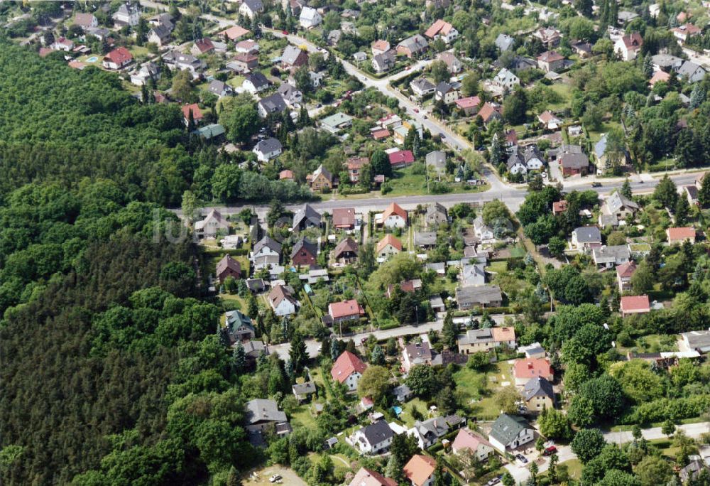 Berlin-Mahlsdorf von oben - Wohngebiet Berlin - Mahldorf