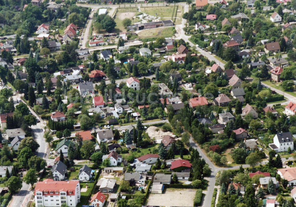 Berlin-Mahlsdorf von oben - Wohngebiet Berlin - Mahldorf