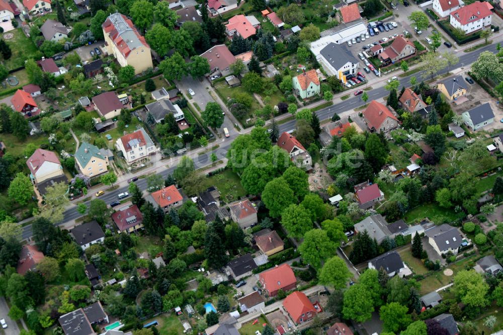 Berlin - Mahldorf aus der Vogelperspektive: Wohngebiet Berlin - Mahldorf Nord