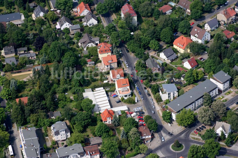 Berlin Mahlsdorf aus der Vogelperspektive: Wohngebiet Berlin - Mahldorf Nord