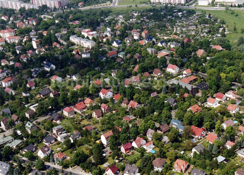 Berlin Mahlsdorf von oben - Wohngebiet Berlin - Mahldorf Nord