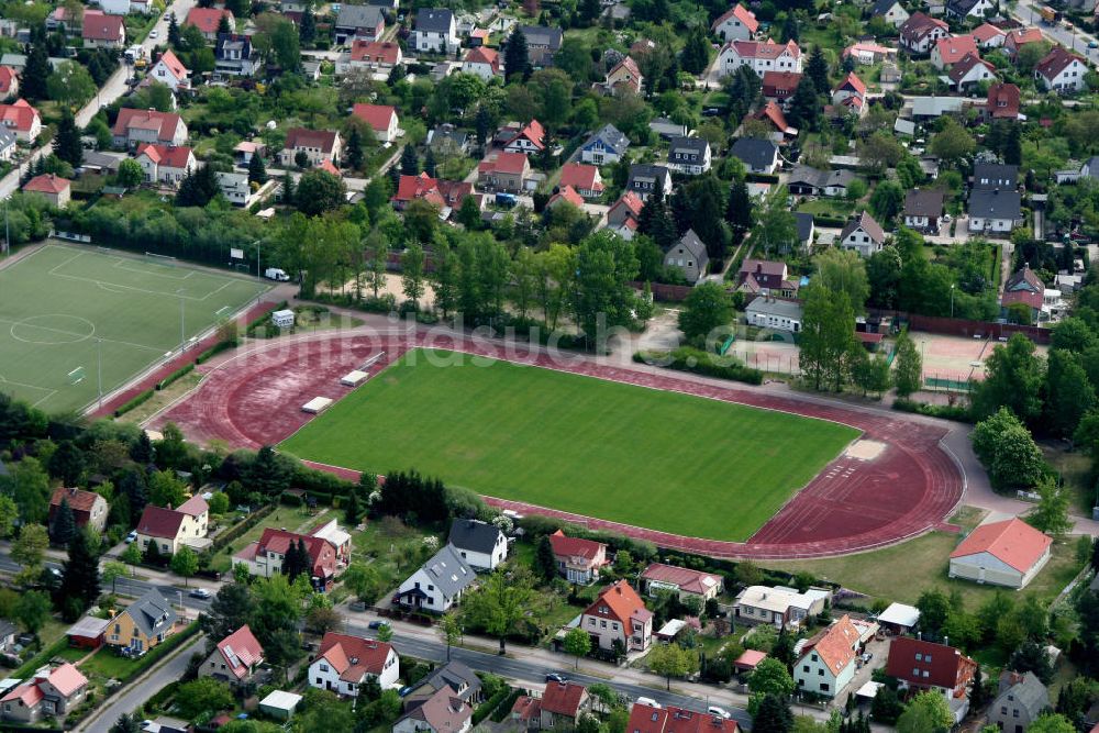 Berlin Mahlsdorf aus der Vogelperspektive: Wohngebiet Berlin - Mahldorf Nord